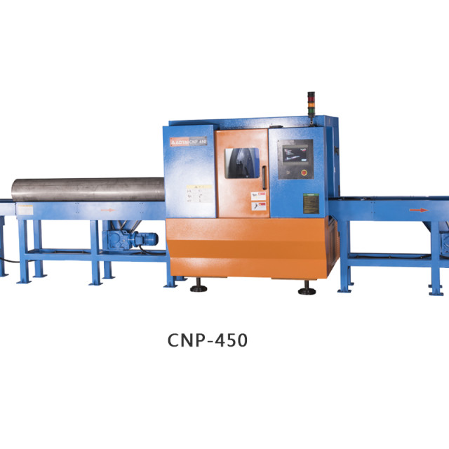 CNP HIGH SPEED PIPE CUTTING AND BEVELING MACHINE